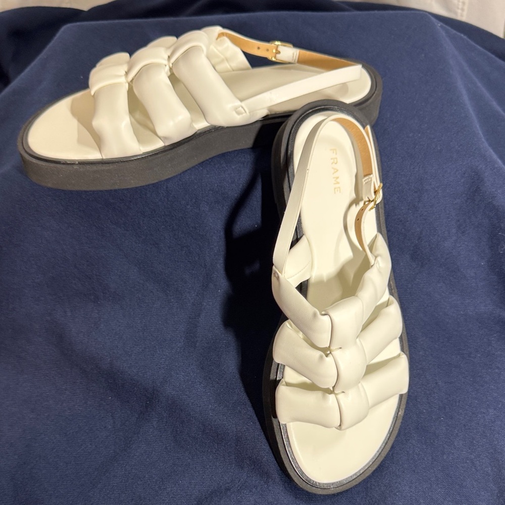 Frame Denim Women's White Sandals